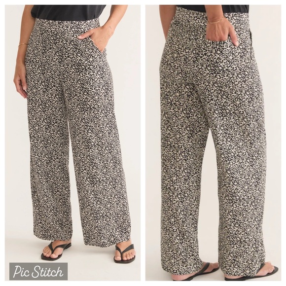 Marine Layer Pants - Marine Layer Allison trouser in light cheetah